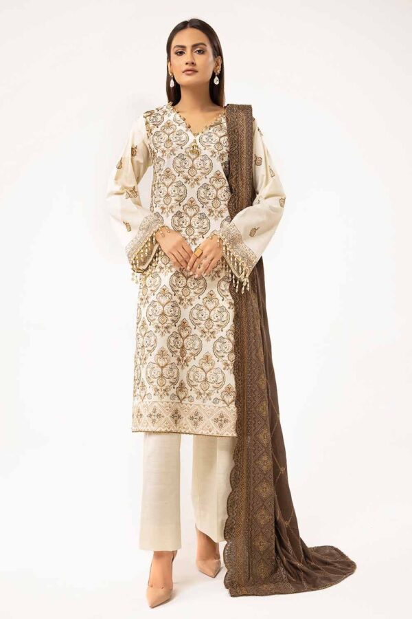 Gul Ahmed Cv-42011 Winter Embroidered Khaddar Collection