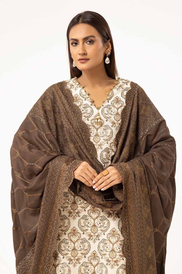 Gul Ahmed Cv-42011 Winter Embroidered Khaddar Collection