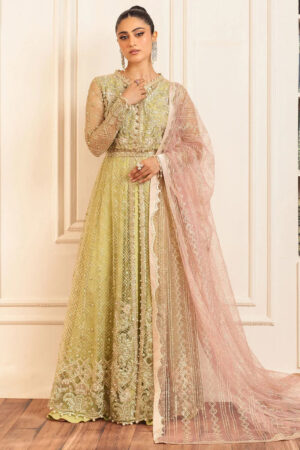 Mushq D-02 Wasabi Hemline Embroidered Net