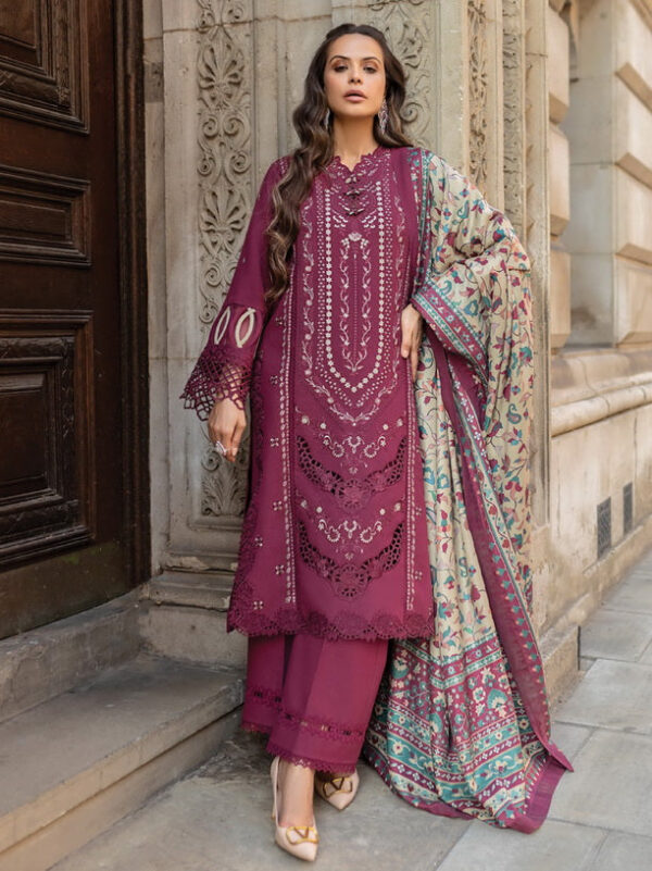 Rang Rasiya D-04 Abigail Carnation Embroidered Karandi Collection