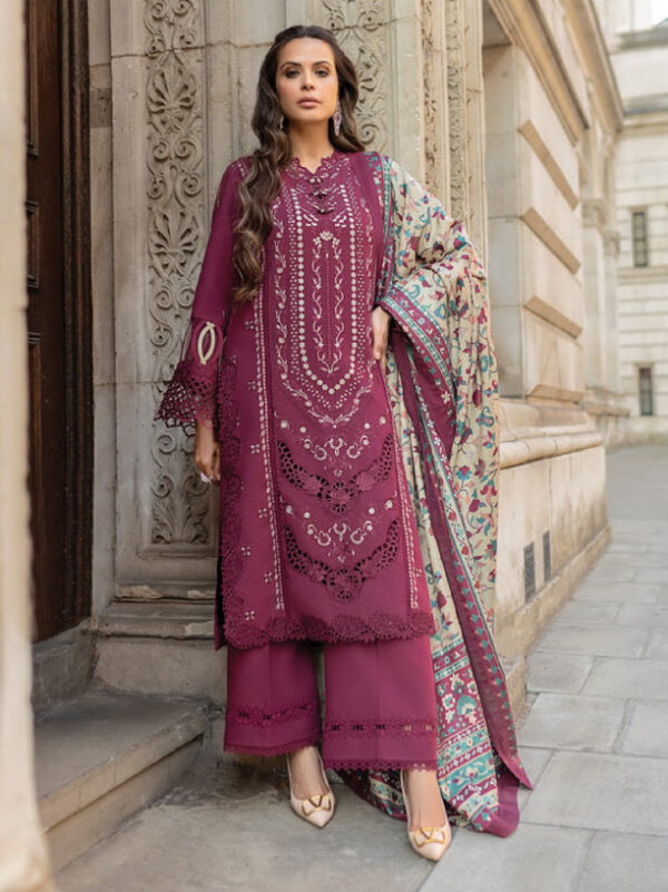 Rang Rasiya D-04 Abigail Carnation Embroidered Karandi Collection