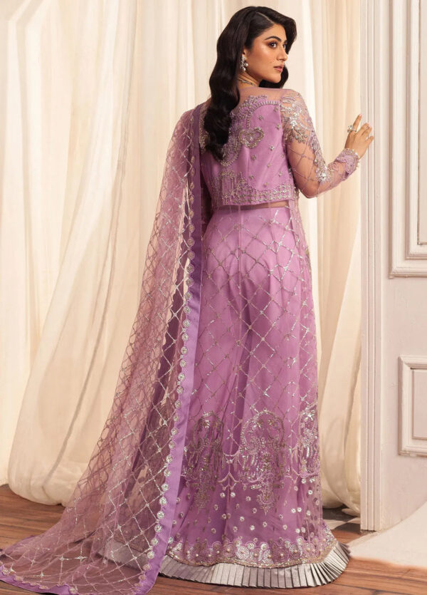 Mushq D-07 Heather Hemline Embroidered Net