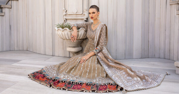 Maria B Cst-810 Embroidered Cotton Satin Suit