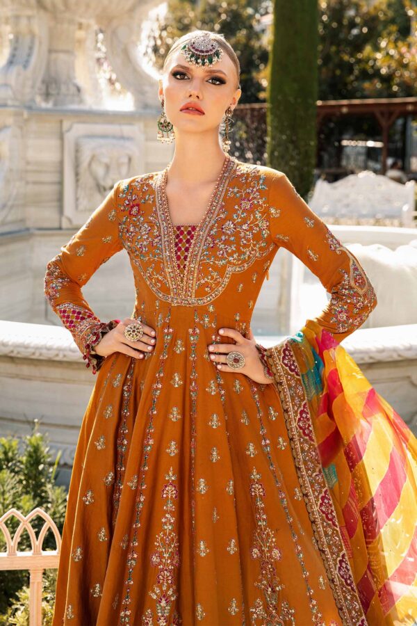 Maria B Cst-812 Embroidered Cotton Satin Suit