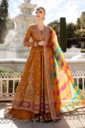 Maria B Cst-812 Embroidered Cotton Satin Suit