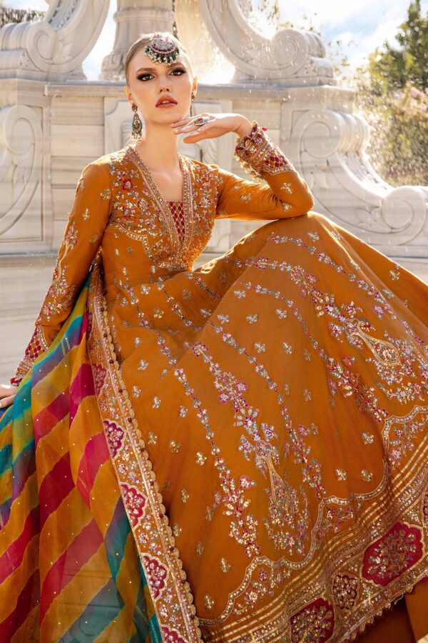 Maria B Cst-812 Embroidered Cotton Satin Suit