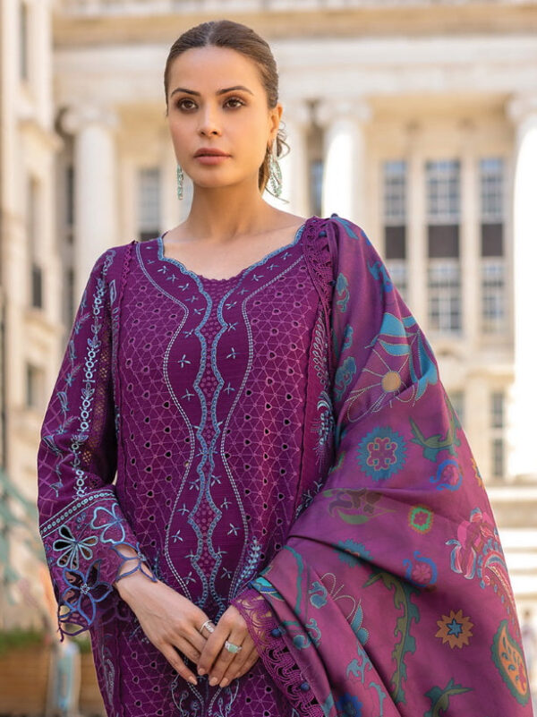 Rang Rasiya D-13 Freya Carnation Embroidered Linen Collection