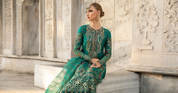 Maria B Cst-805 Embroidered Cotton Satin Suit