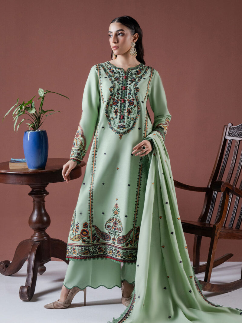 Faiza Faisal - Defne Winter Embroidered Karandi Collection