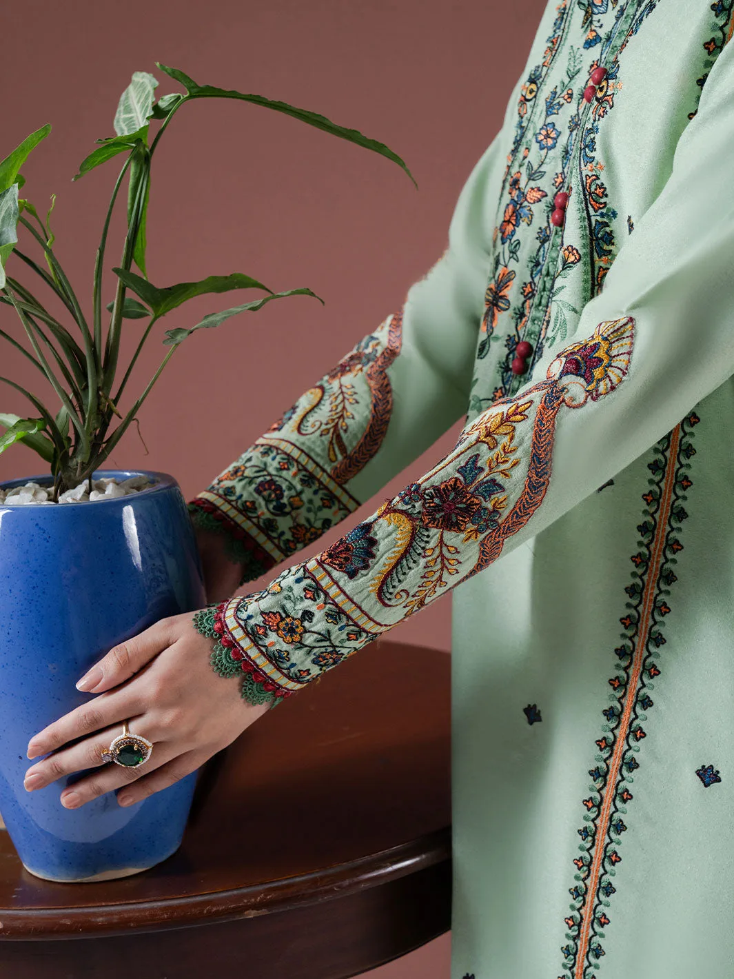 Faiza Faisal - Defne Winter Embroidered Karandi Collection 8 Faiza Faisal - Defne Winter Embroidered Karandi