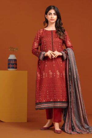 Edenrobe Ewu24a3-27089 Edenrobe Allure Khaddar Printed Collection