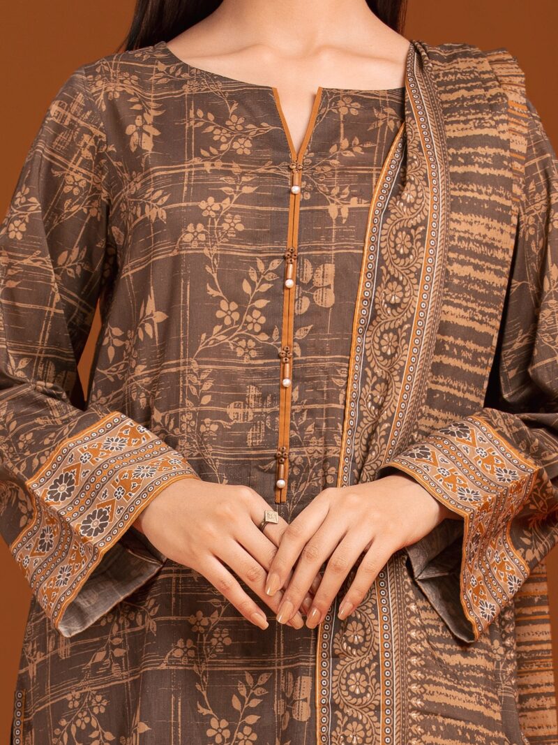 Edenrobe Ewu24A3-27165 Edenrobe Allure Khaddar Printed Collection