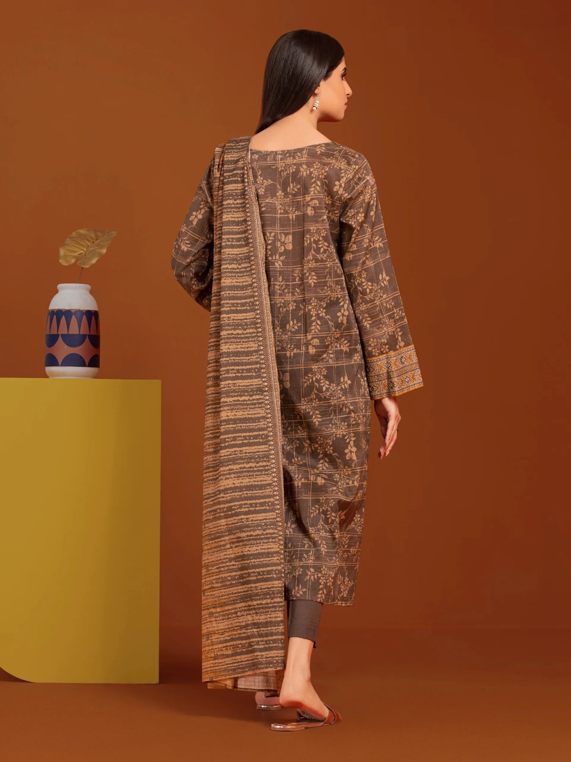 Edenrobe Ewu24a3-27165 Edenrobe Allure Khaddar
