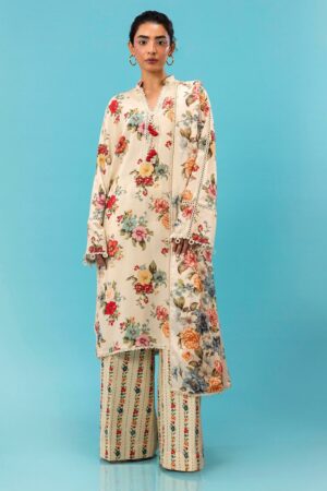 Sana Safinaz D-14a Mahay Digital Printed Linen Collection