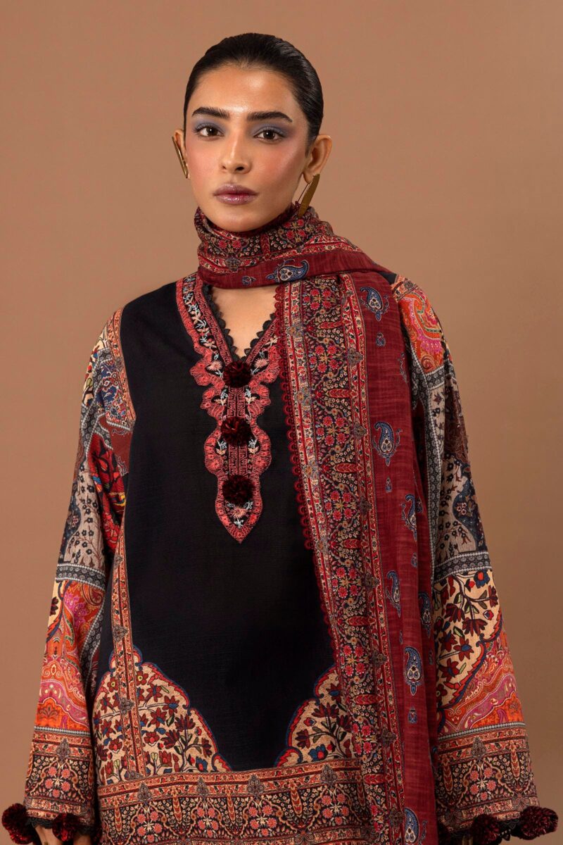 Sana Safinaz D-19a Mahay Embroidered Slub Collection