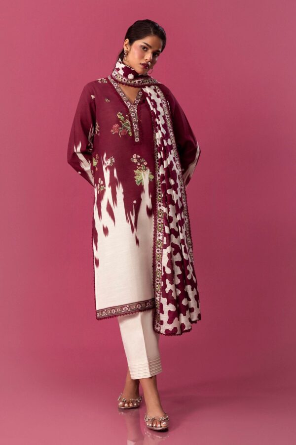 Sana Safinaz D-21A Mahay Embroidered Slub Collection