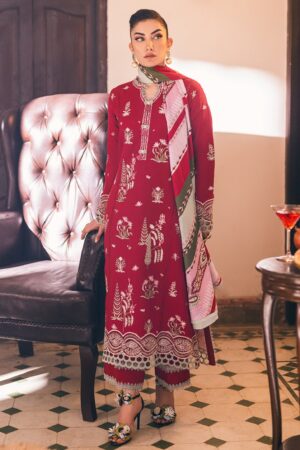 Mushq - Velvet Rose Hemline Symphony Karandi Collection