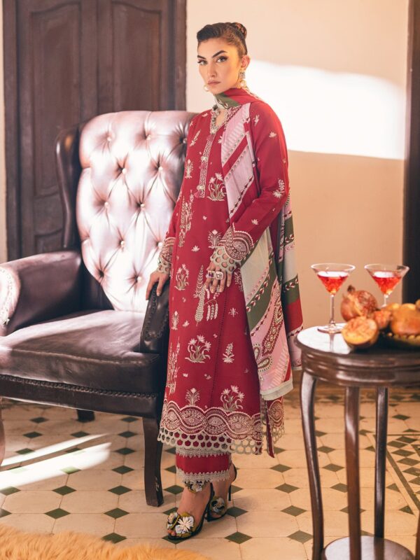 Mushq - Velvet Rose Hemline Symphony Karandi Collection