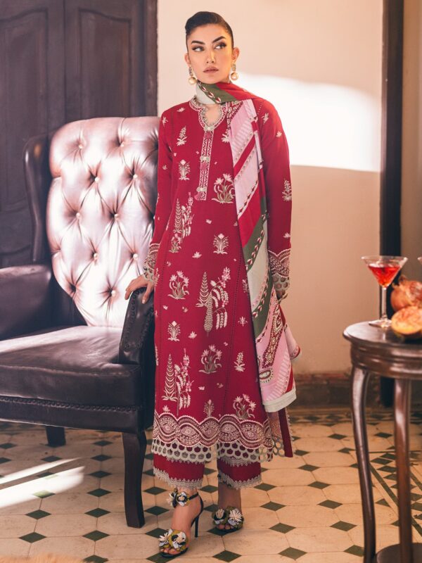 Mushq - Velvet Rose Hemline Symphony Karandi Collection