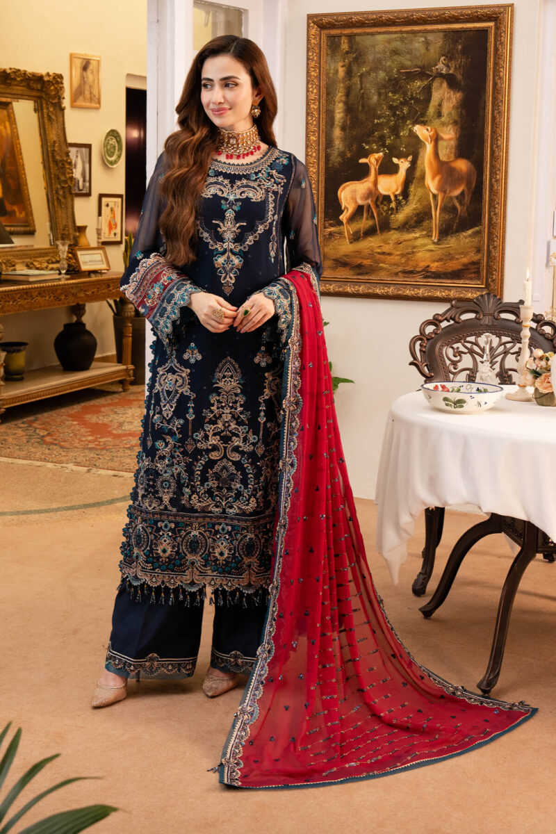 Imrozia I-201 Husn Noor Jahan Embroidered Chiffon