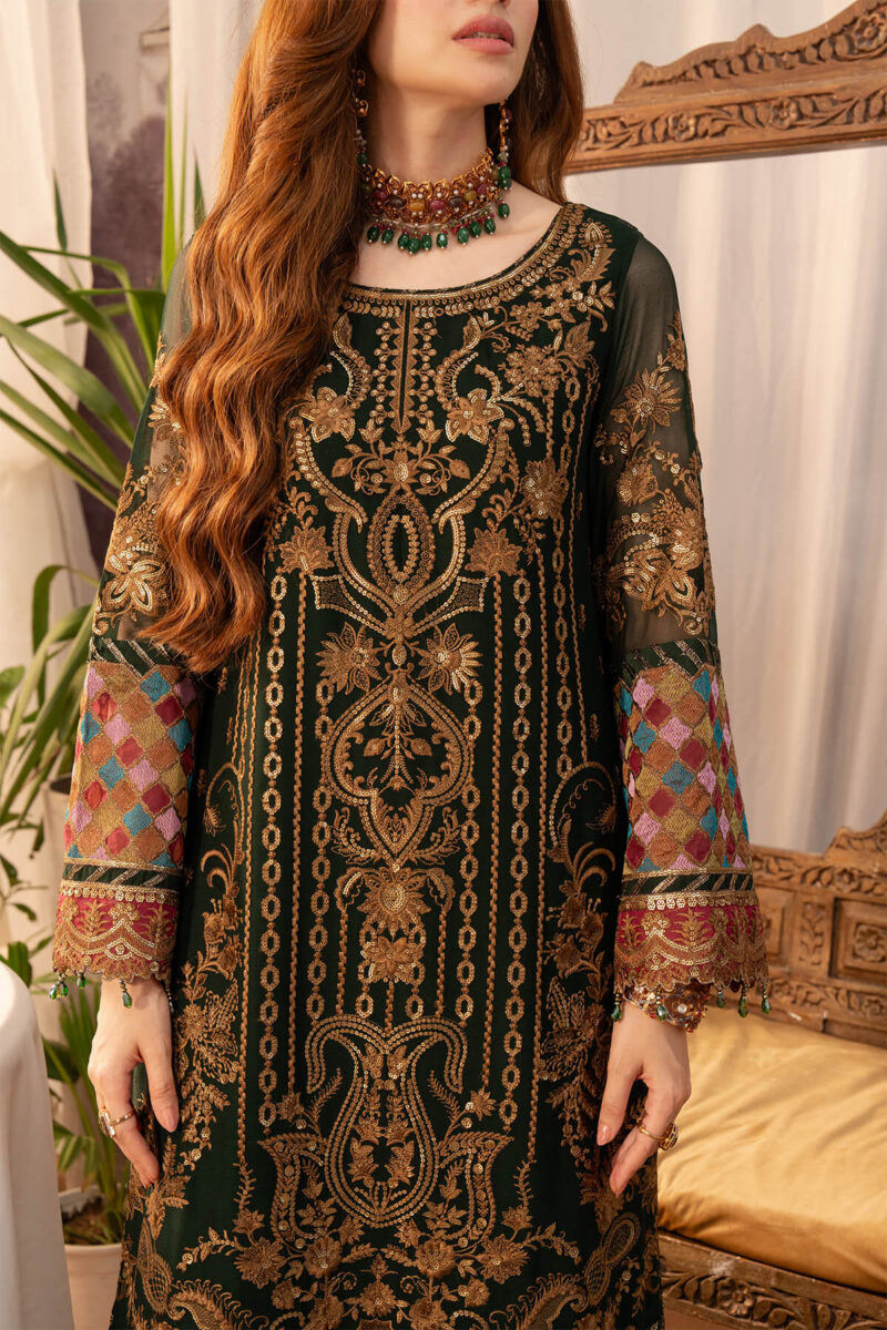 Imrozia I-204 Mehak Noor Jahan Embroidered Chiffon