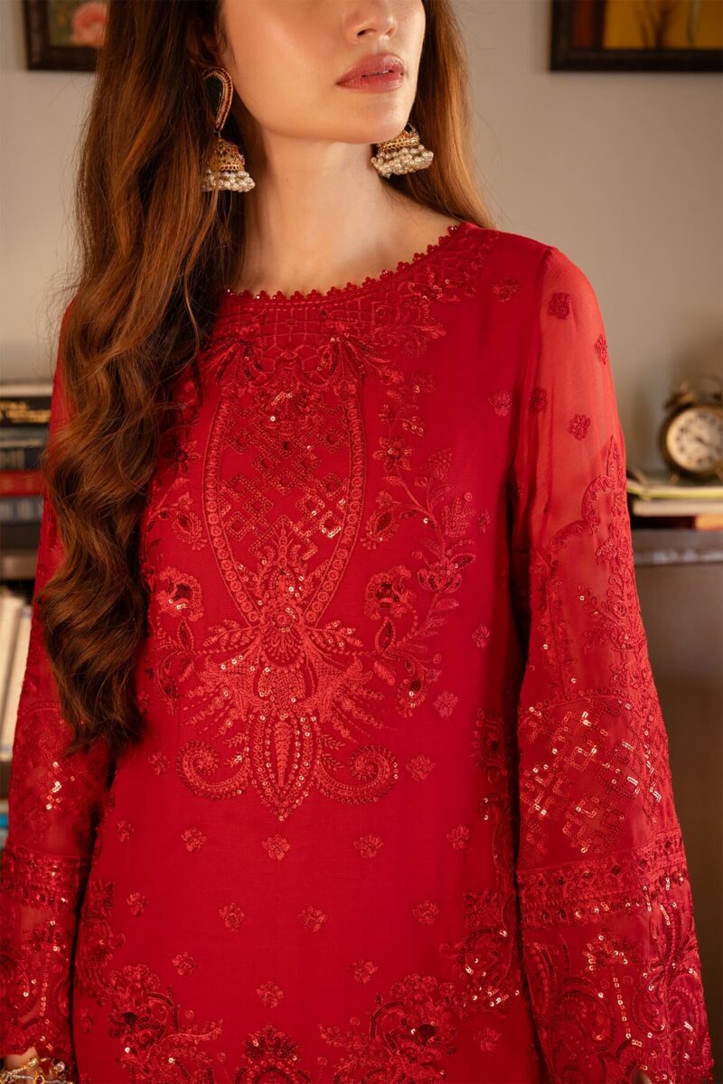 Imrozia I-205 Zaib Noor Jahan Embroidered Chiffon