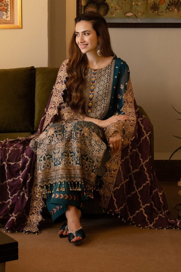 Imrozia I-208 Aaina Noor Jahan Embroidered Chiffon