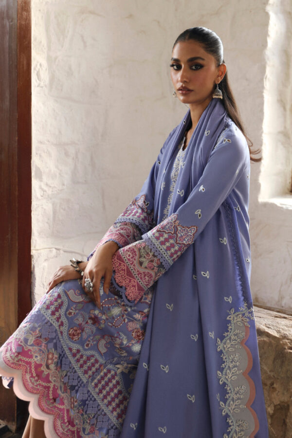 Qalamkar Lm-09 Lorna Qlinekari Embroidered Linen Collection