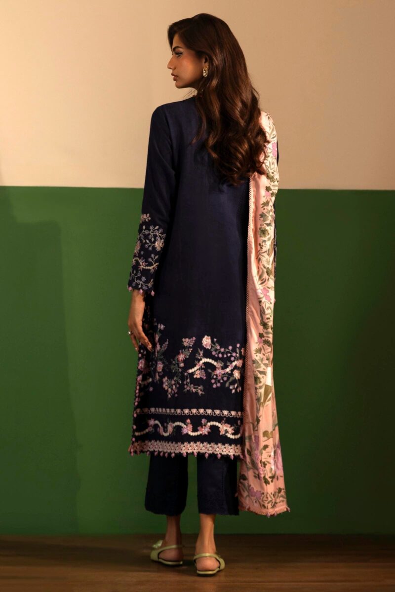 Sana Safinaz D-06A Muzlin Embroidered Slub Collection