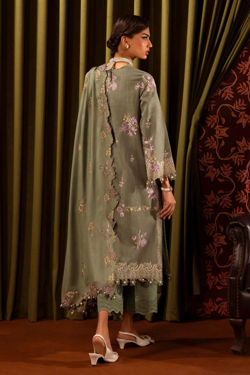 Sana Safinaz D-11a Muzlin Embroidered Slub Collection