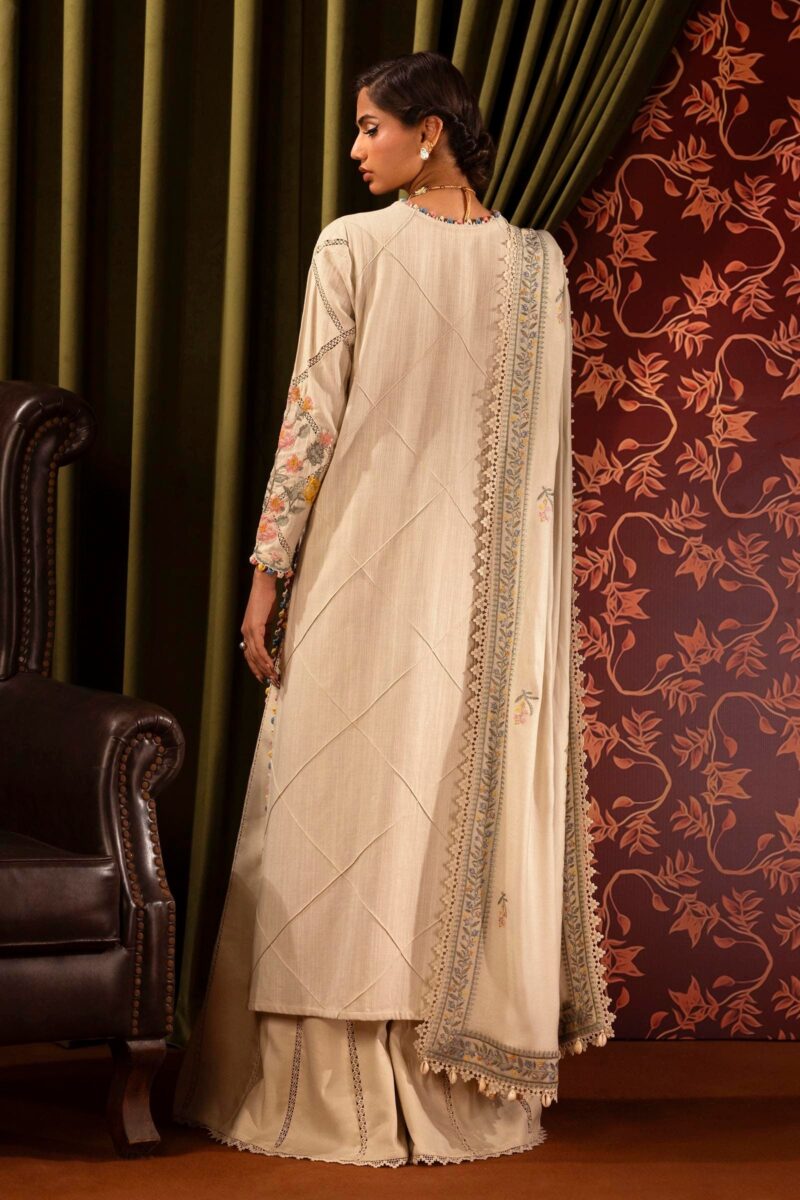 Sana Safinaz D-13a Muzlin Embroidered Slub Collection