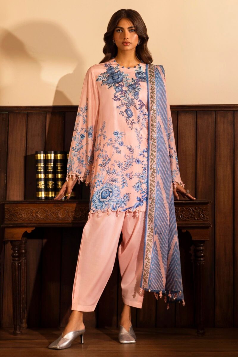 Sana Safinaz D-18B Muzlin Embroidered Linen Collection