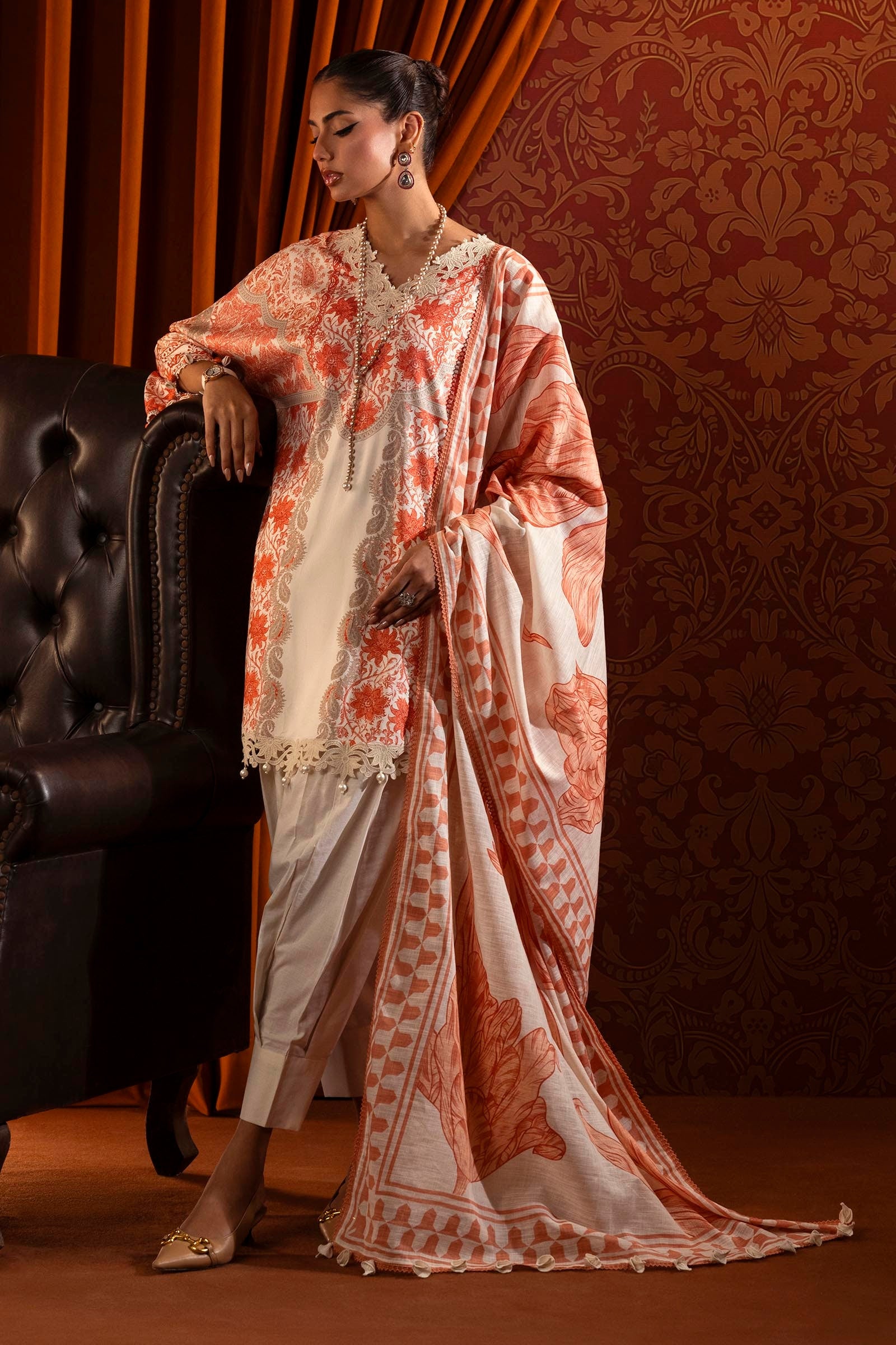 Sana Safinaz D-23b Muzlin Embroidered Linen Collection