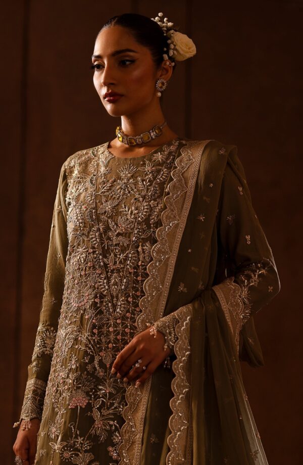 Emaan Adeel Liora Casabella Embroidered Chiffon