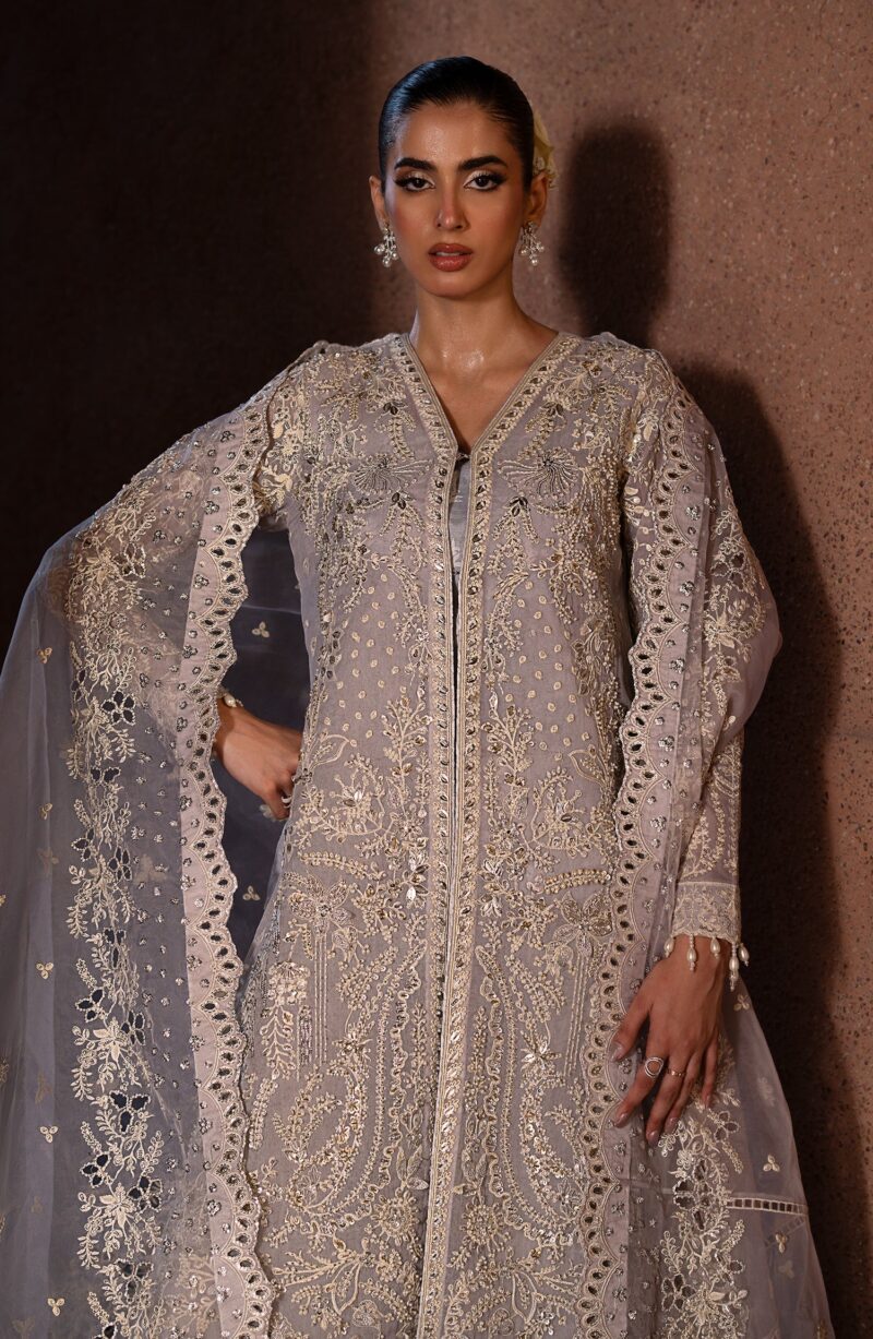 Emaan Adeel Marina Casabella Embroidered Organza