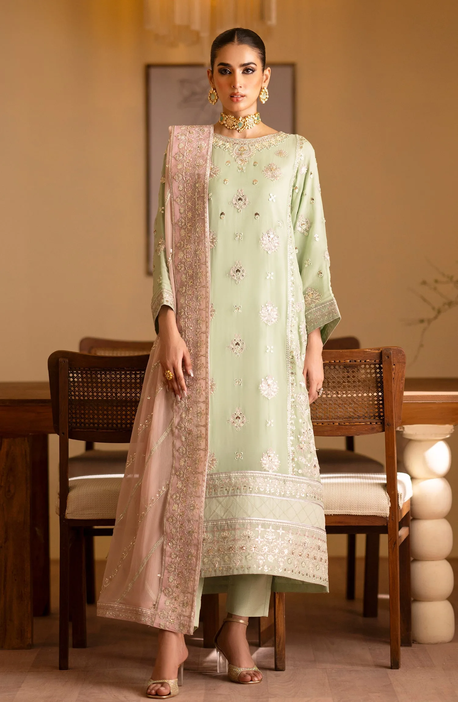 Emaan Adeel Najmeh Romansiyyah Embroidered Chiffon Collection 1 Emaan Adeel Najmeh Romansiyyah