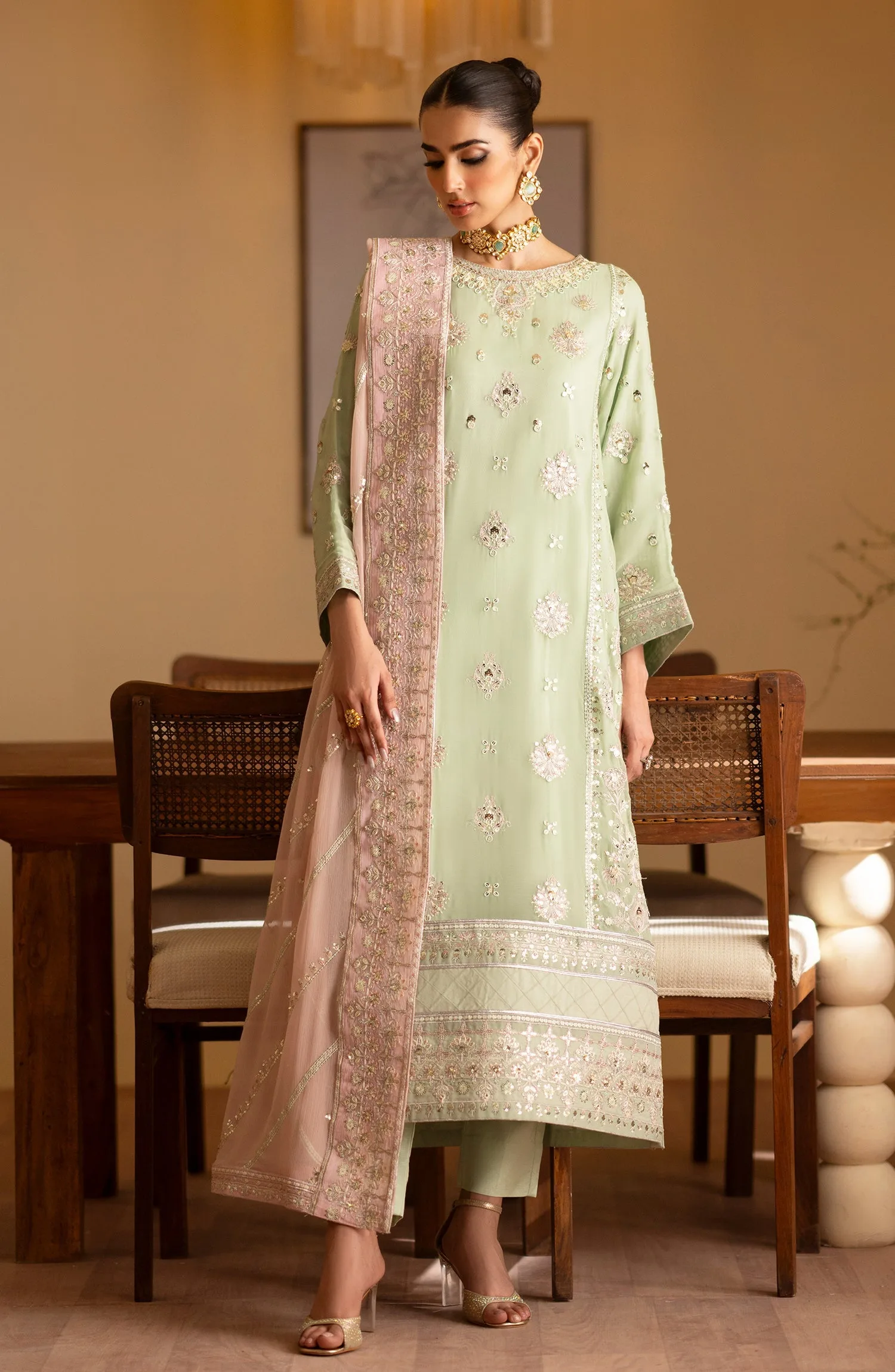 Emaan Adeel Najmeh Romansiyyah Embroidered Chiffon Collection 4 Emaan Adeel Najmeh Romansiyyah