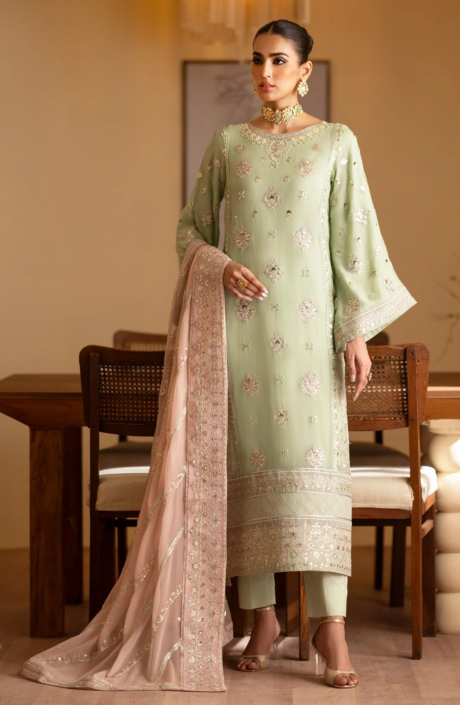 Emaan Adeel Najmeh Romansiyyah Embroidered Chiffon Collection 5 Emaan Adeel Najmeh Romansiyyah