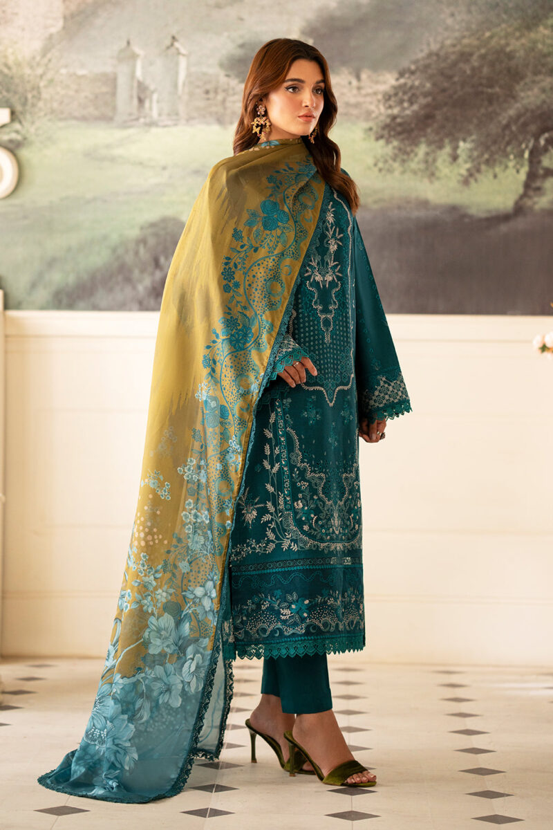 Saad Shaikh D-03 Foret Lumiere Embroidered Dull Silk Collection