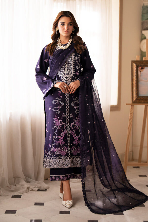 Saad Shaikh D-09 Rubi Lumiere Embroidered Dull Silk Collection