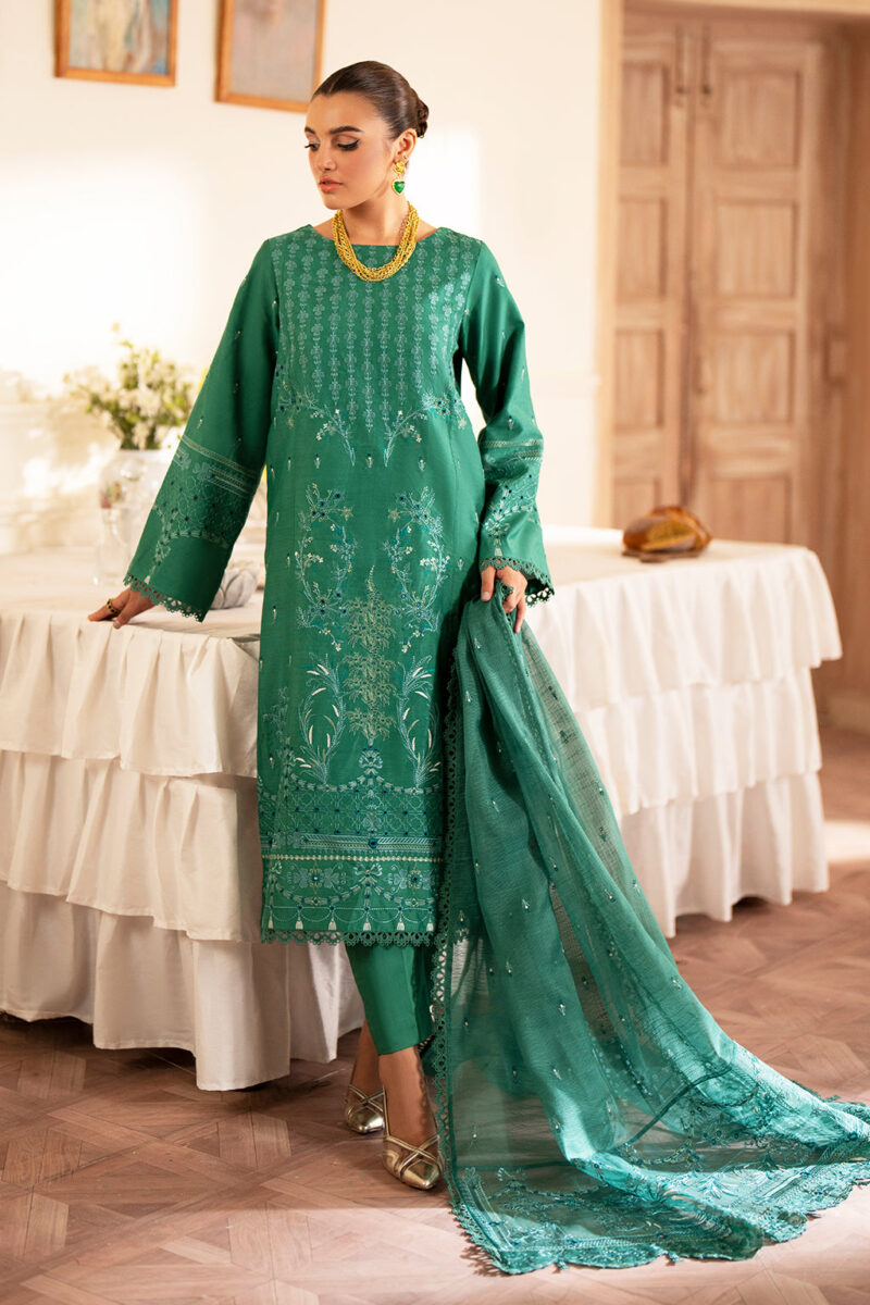 Saad Shaikh D-08 Opalo Lumiere Embroidered Dull Silk Collection