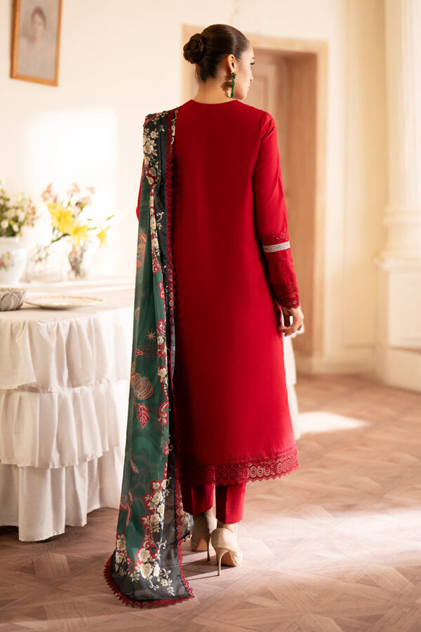 Saad Shaikh D-07 Coral Lumiere Embroidered Dull Silk Collection