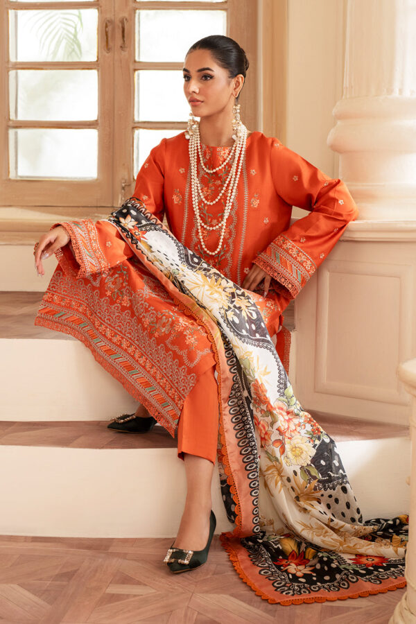 Saad Shaikh D-02 Zenith Lumiere Embroidered Dull Silk Collection