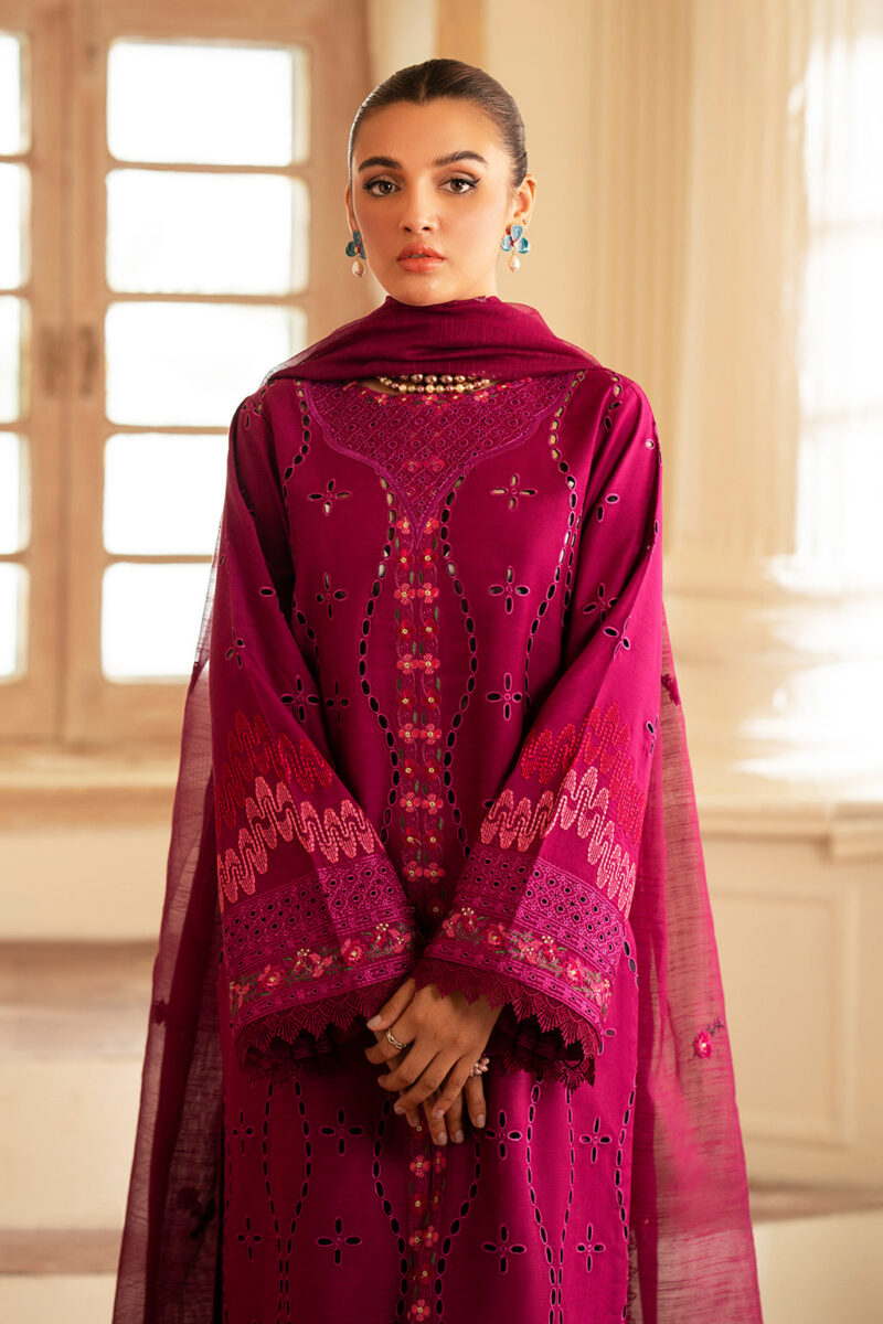 Saad Shaikh D-04 Arcilla Lumiere Embroidered Dull Silk Collection