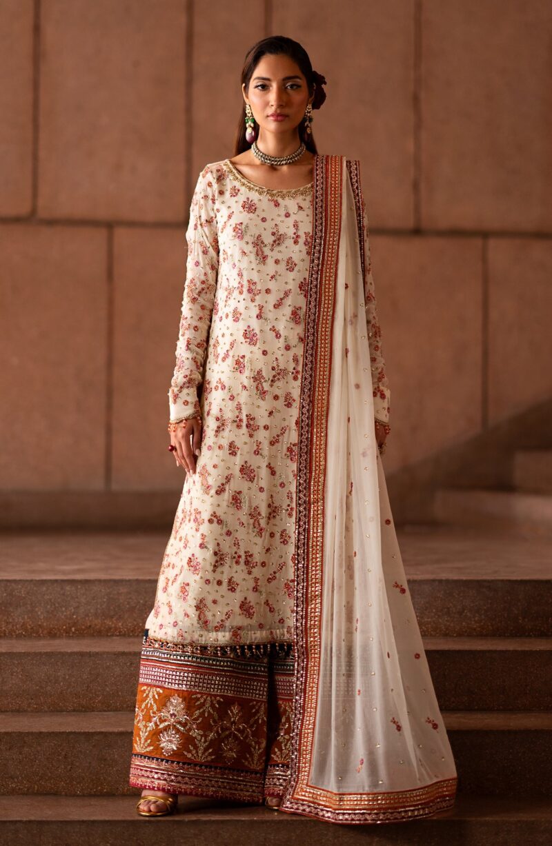 Emaan Adeel Clovera Casabella Embroidered Chiffon