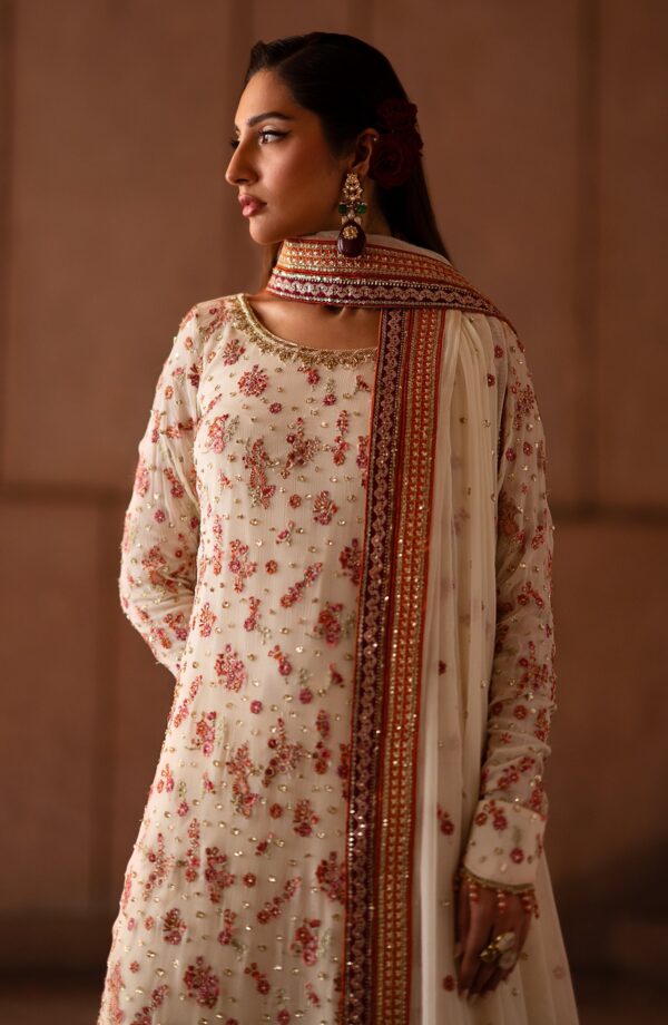 Emaan Adeel Clovera Casabella Embroidered Chiffon