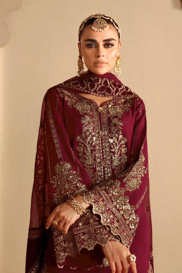 Shagna S-04 Roshan Shagna Premium Embroidered Raw Silk