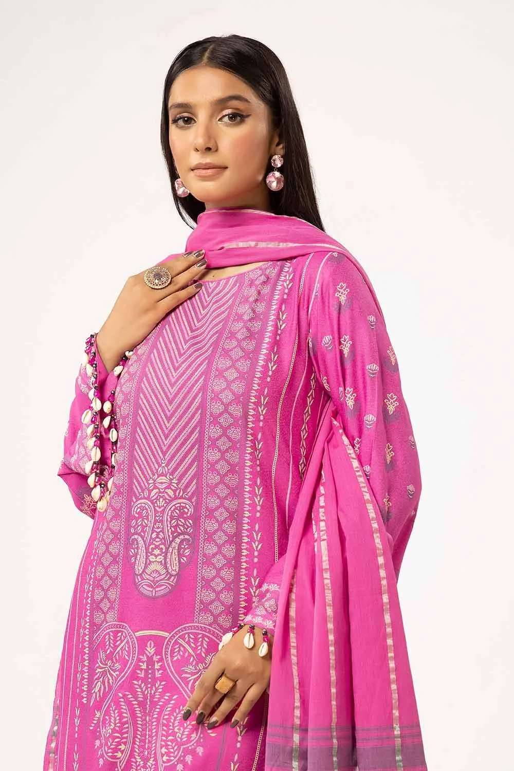 Gul Ahmed Yd-42001 Winter Embroidered Karandi