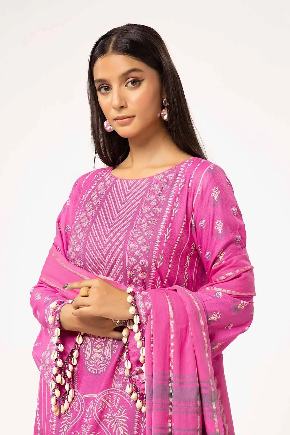 Gul Ahmed Yd-42001 Winter Embroidered Karandi