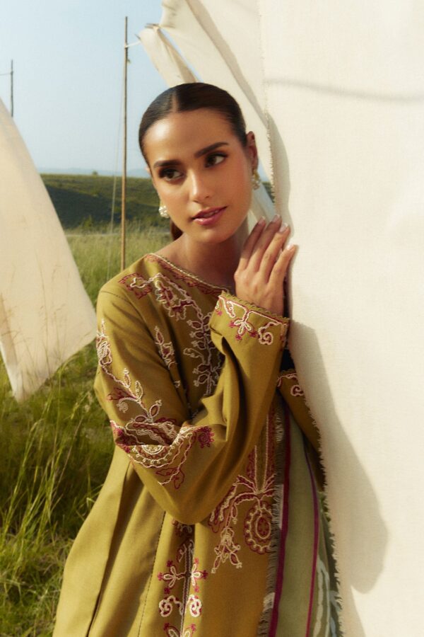 Zara Shahjahan Zw24-5A Peridot Coco Winter Khaddar Collection